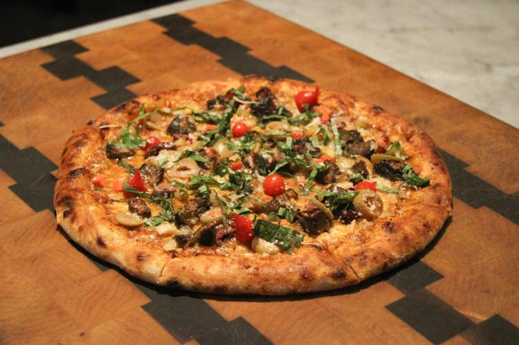 Wood-fired Neapolitan pizza