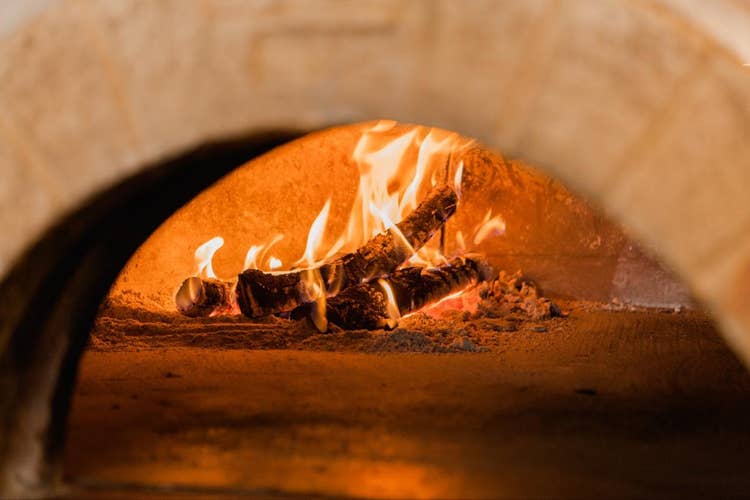 The wood-fired oven at Emigration Brewing Co. in Emigration Canyon